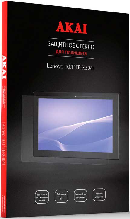 

Стекло защитное Akai, Lenovo 10.1" TB-X304L 0,2 мм прозрачное