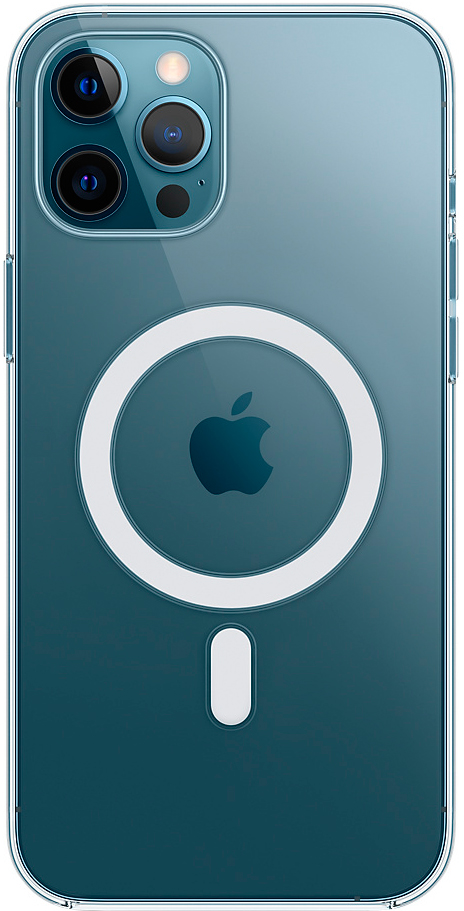Клип-кейс Apple iPhone 12 Pro Max MagSafe силиконовый прозрачный (MHLN3ZE/A) 0313-8785 MHLN3ZE/A iPhone 12 Pro Max MagSafe силиконовый прозрачный (MHLN3ZE/A) - фото 1