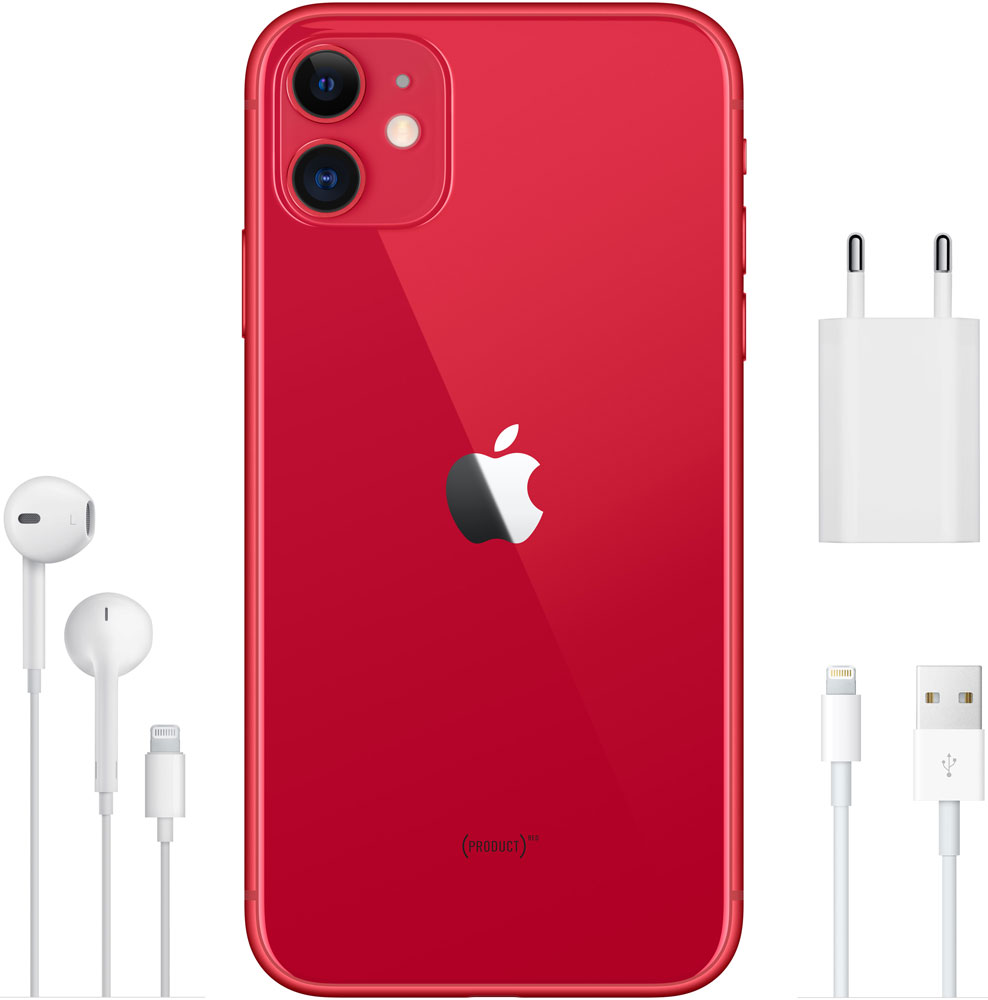 Смартфон Apple iPhone 11 64Gb Красный 0101-6880 - фото 6