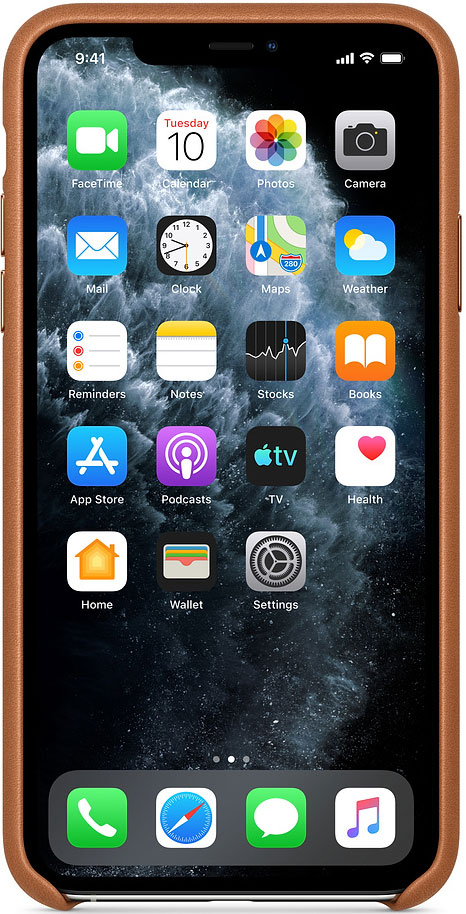 Клип-кейс Apple iPhone 11 Pro Max MX0D2ZM/A кожаный Золотисто-коричневый 0313-8198 MX0D2ZM/A iPhone 11 Pro Max MX0D2ZM/A кожаный Золотисто-коричневый - фото 2