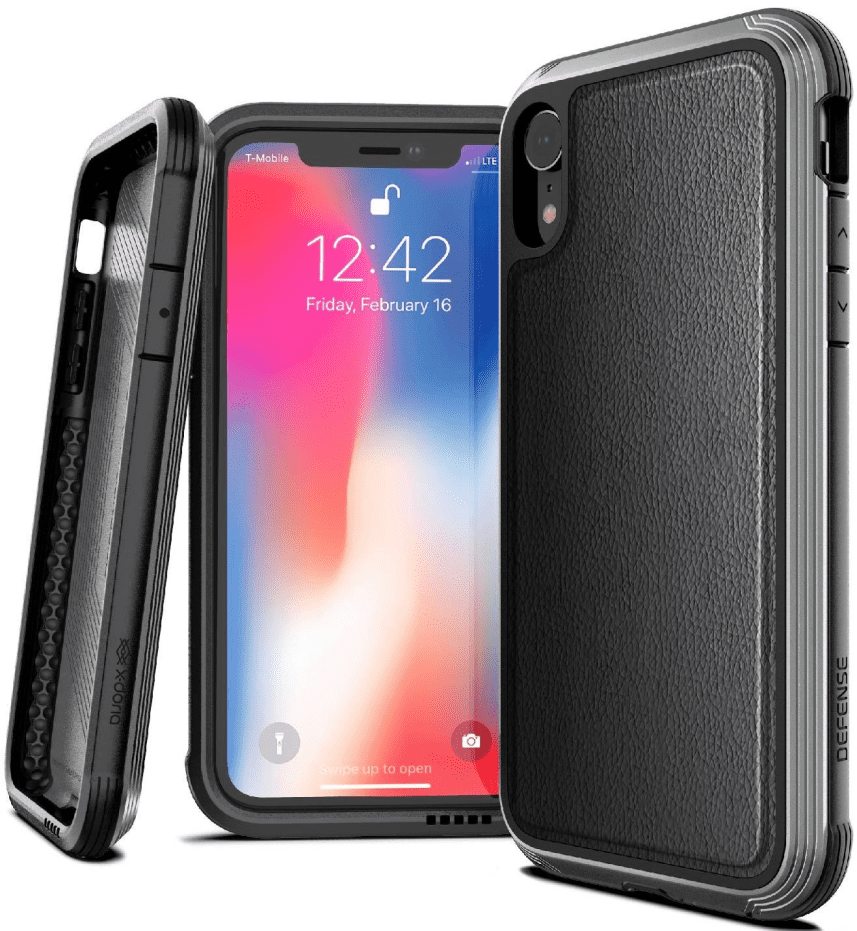 Клип-кейс X-Doria iPhone XR противоударный кожа Black: купить по цене 1 290  рублей в интернет магазине МТС