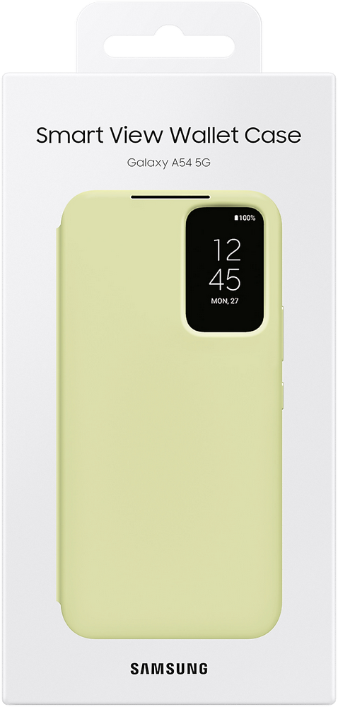 Чехол-книжка Samsung Galaxy A54 Smart View Wallet Case Лайм 0319-1021 EF-ZA546CGEGRU - фото 6