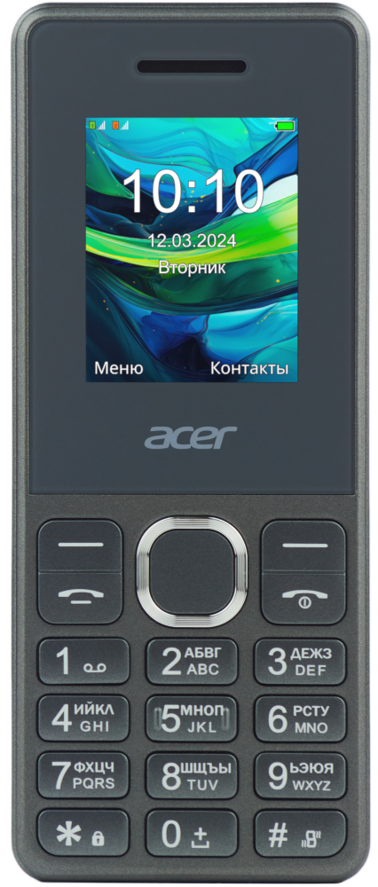 

Мобильный телефон Acer, Disco DS17 Темно-серый