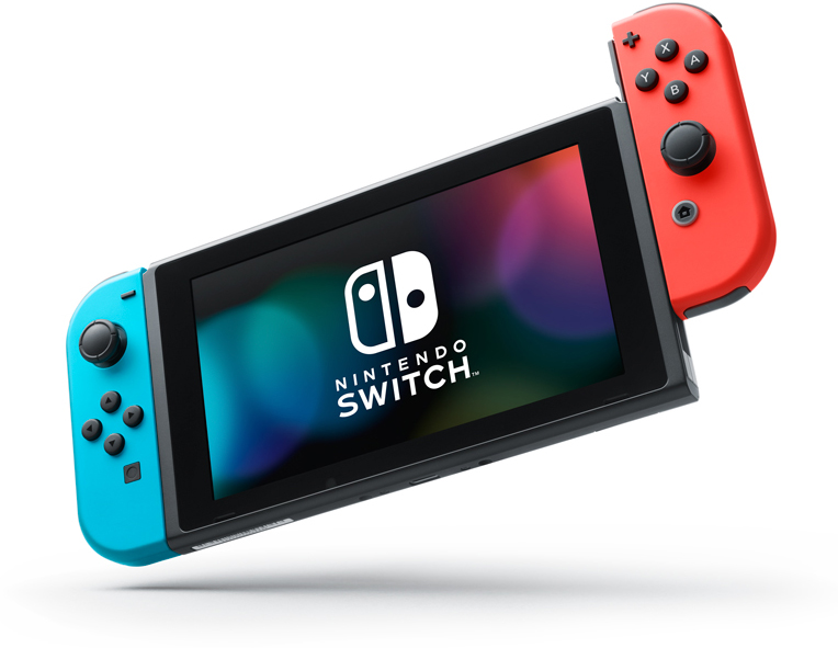 Игровая консоль Nintendo Switch неоновая синяя/неоновая красная 0206-0100 Switch неоновая синяя/неоновая красная - фото 1