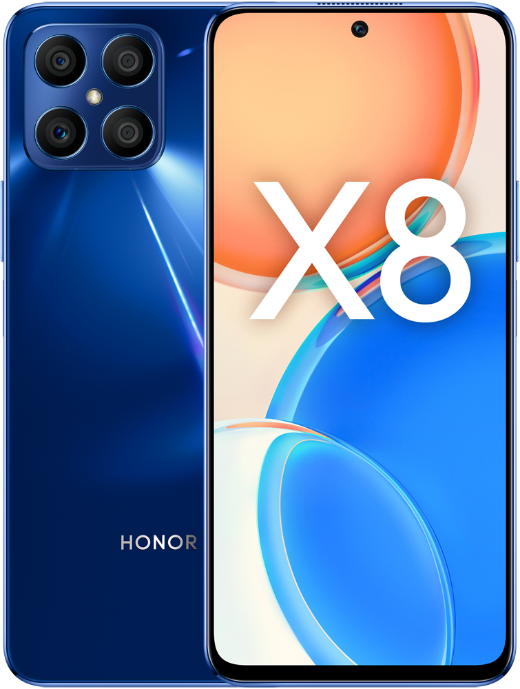 Смартфон HONOR X8 6/128Gb Blue смартфон honor x8a 6 128gb cyan lake