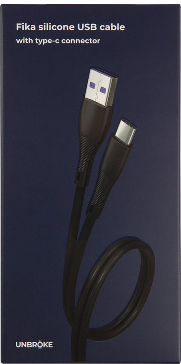 Дата-кабель UNBROKE Fika USB-Type-C 1 метр до 2A Черный 0307-0797 - фото 2
