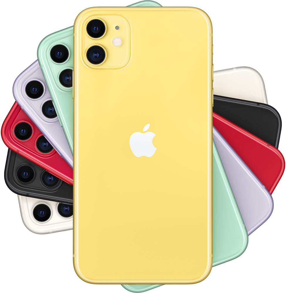 Смартфон Apple iPhone 11 64Gb Желтый 0101-6878 - фото 2