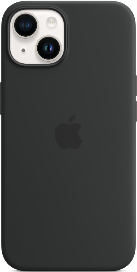 Чехол-накладка Apple iPhone 14 Silicone Case with MagSafe Тёмная ночь 0319-0728 - фото 4