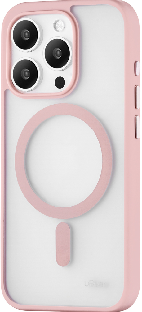 Чехол-накладка uBear Cloud Mag Case для iPhone 15 Pro Розовый