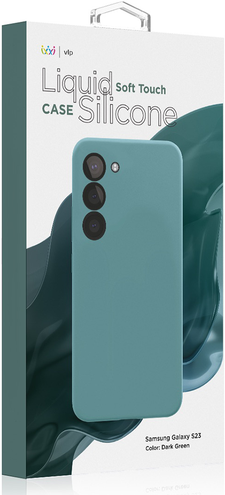 Чехол-накладка VLP Silicone Case для Samsung Galaxy S23 Темно-зеленый 0319-0887 - фото 2