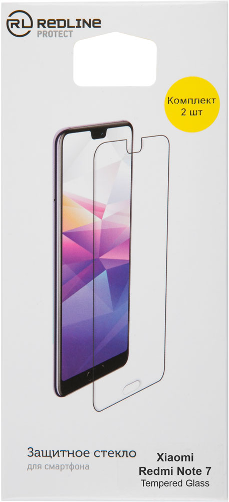 

Стекло защитное RedLine Xiaomi Redmi Note 7 прозрачное 2 шт, Xiaomi Redmi Note 7 прозрачное 2 шт