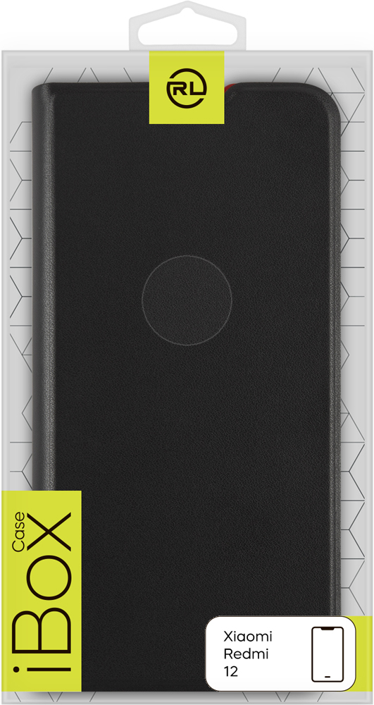 Чехол-книжка RedLine для Xiaomi Redmi 12 Черный 0314-0019 - фото 5