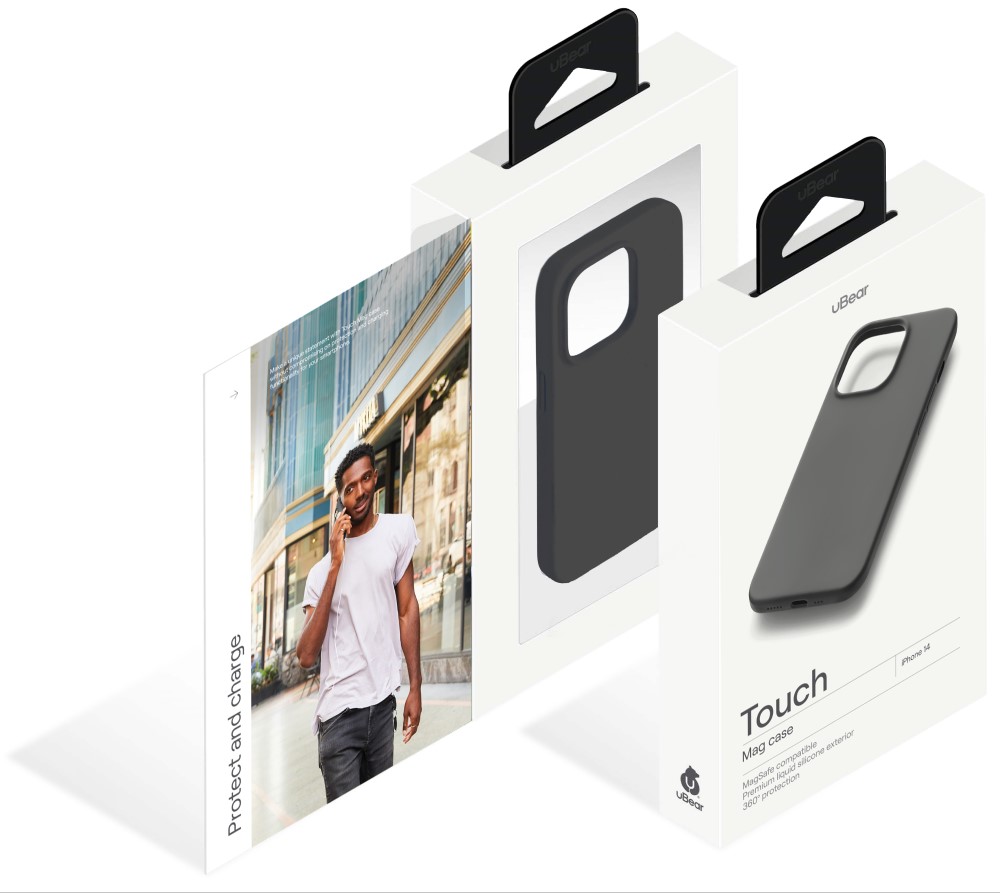 Чехол-накладка uBear Touch Mag Case для iPhone 14 MagSafe Черный (CS195BL61TH-I22M) 0319-0577 Touch Mag Case для iPhone 14 MagSafe Черный (CS195BL61TH-I22M) - фото 9
