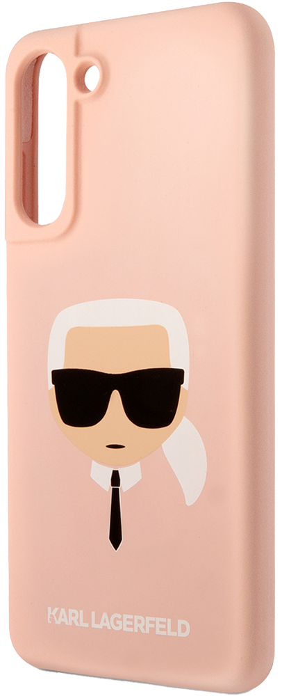 Чехол-накладка Karl Lagerfeld для Samsung Galaxy S21 FE Liquid silicone Karl's Head Hard Розовый 0319-0397 - фото 1