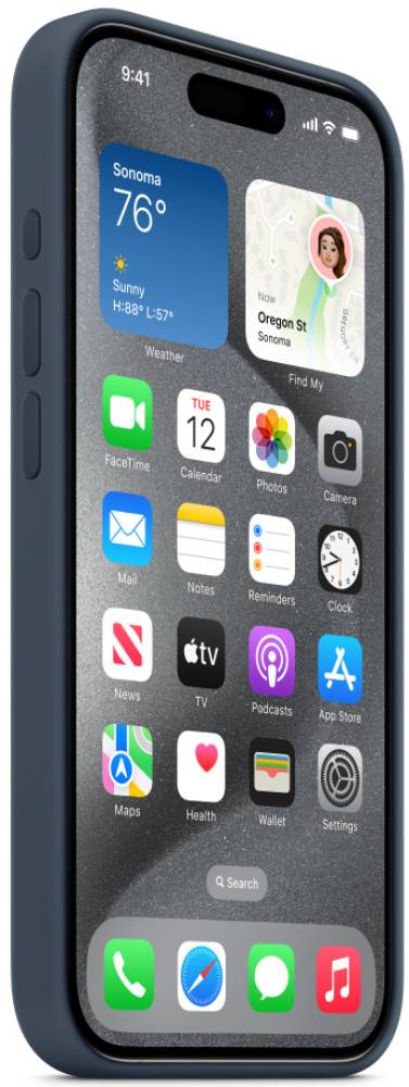 Чехол-накладка Apple iPhone 15 Pro Max Silicone Case with MagSafe Штормовой синий 3100-0073 iPhone 15 Pro Max - фото 6