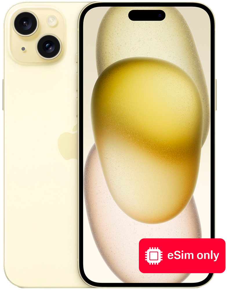 

Смартфон Apple, iPhone 15 Plus 512Gb eSIM only Желтый