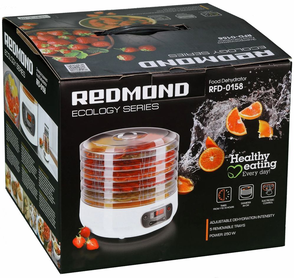 Сушилка для овощей и фруктов Redmond RFD-0158 белая 7000-0869 - фото 6
