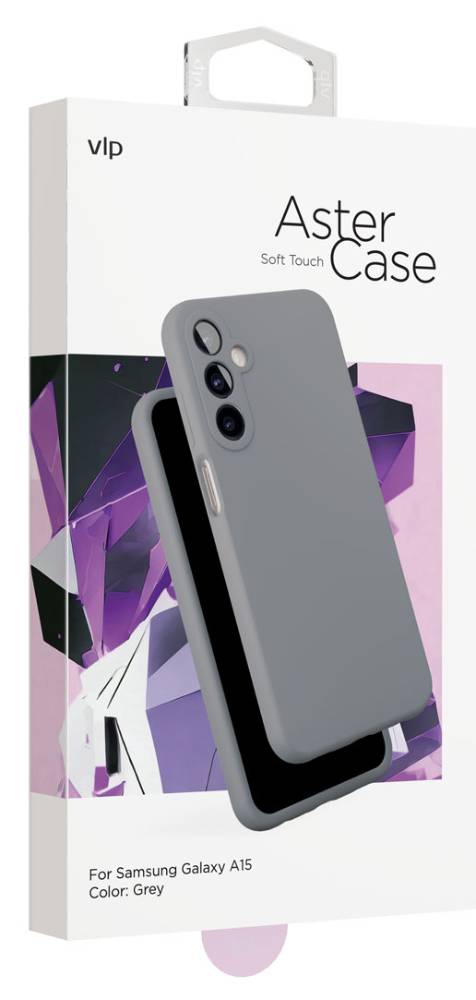 Чехол-накладка VLP Aster Case для Samsung Galaxy A15 Cерый 3100-2544 - фото 5