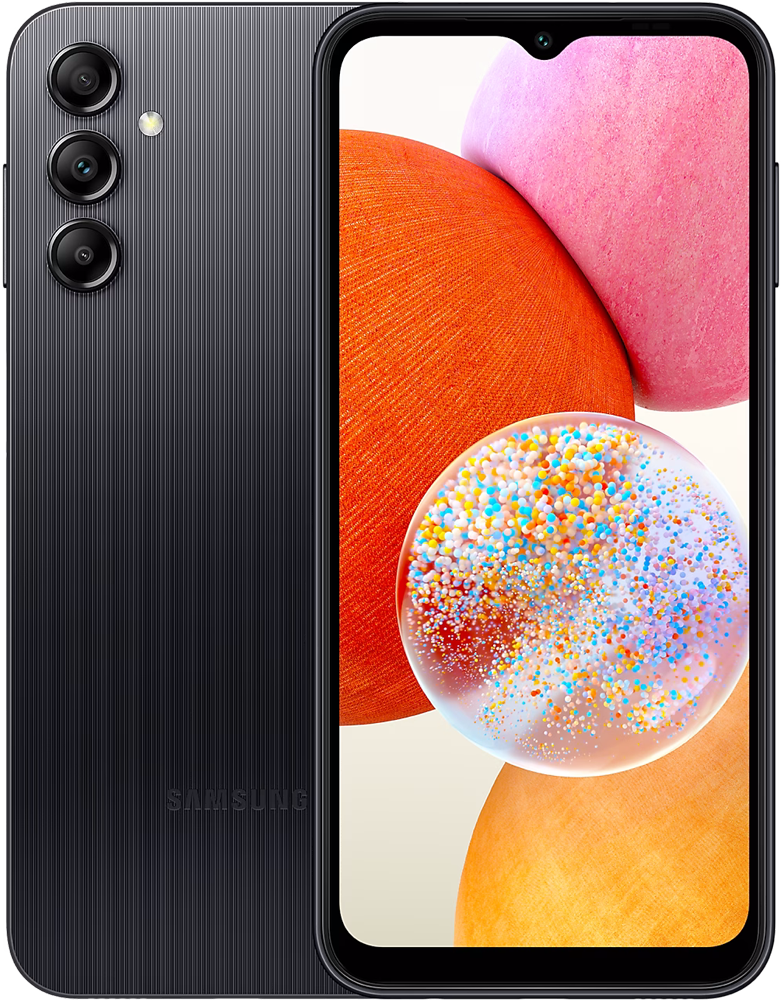 Смартфон Samsung A145 Galaxy A14 4/128Гб Черный (A145) смартфон samsung galaxy a52 8гб 128гб черный