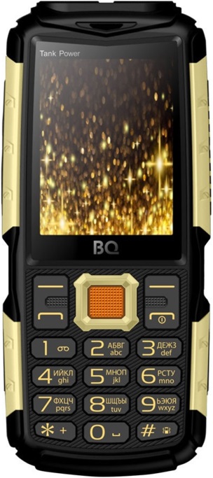 Мобильный телефон BQ 2430 Tank Power Dual sim Black/Gold чехол задняя панель накладка бампер mypads в активном поиске для bq mobile bq 5059 strike power wiko lenny 3 max противоударный