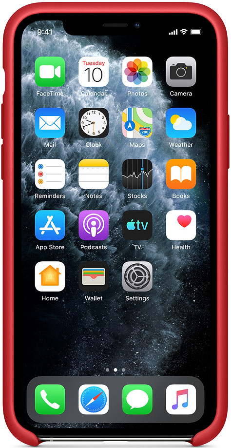 Клип-кейс Apple iPhone 11 Pro MWYH2ZM/A силиконовый Красный 0313-8167 MWYH2ZM/A iPhone 11 Pro MWYH2ZM/A силиконовый Красный - фото 2