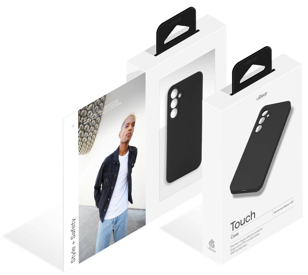 Чехол-накладка uBear Touch case для Samsung Galaxy A35 Черный 3100-1455 - фото 4