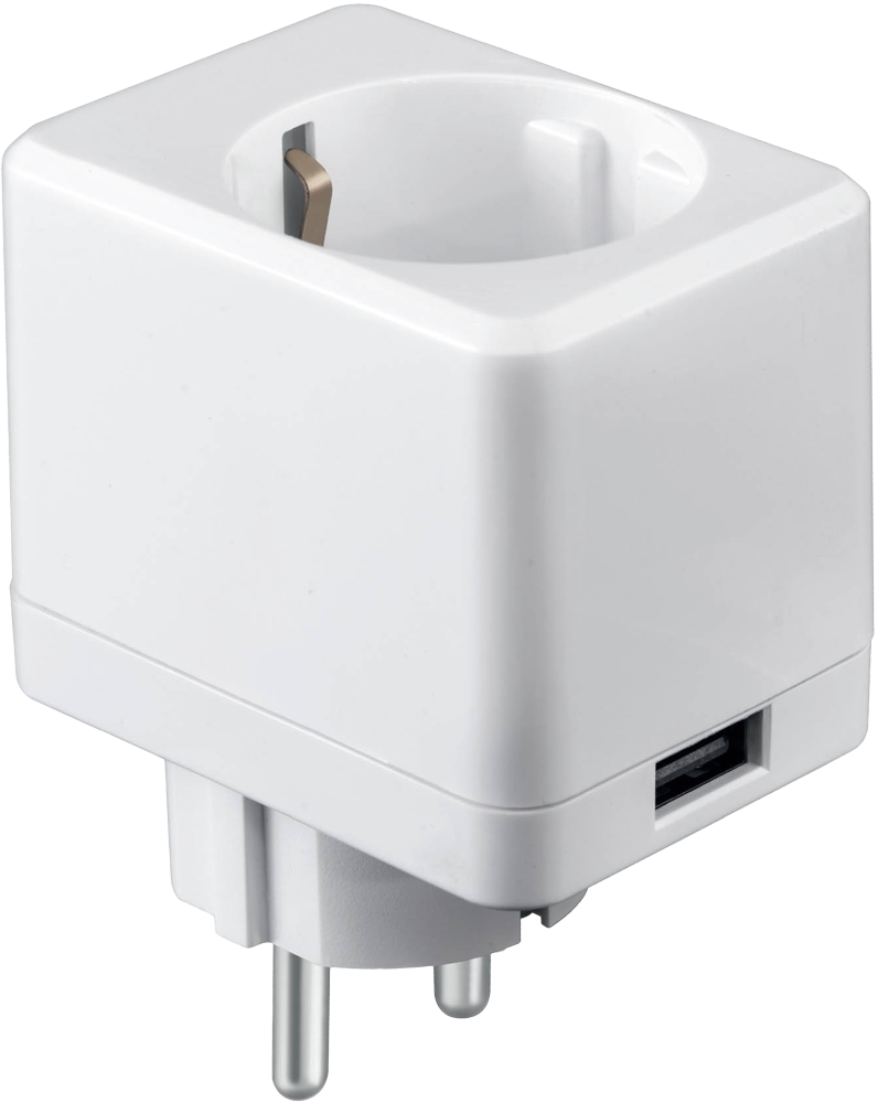 Умная розетка HIPER IoT P09 с USB портом 10А 2500 Вт White 0600-0751 - фото 1