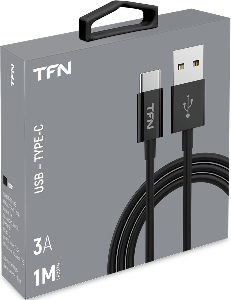Дата-кабель TFN USB-Type-C Black 0307-0476 - фото 2