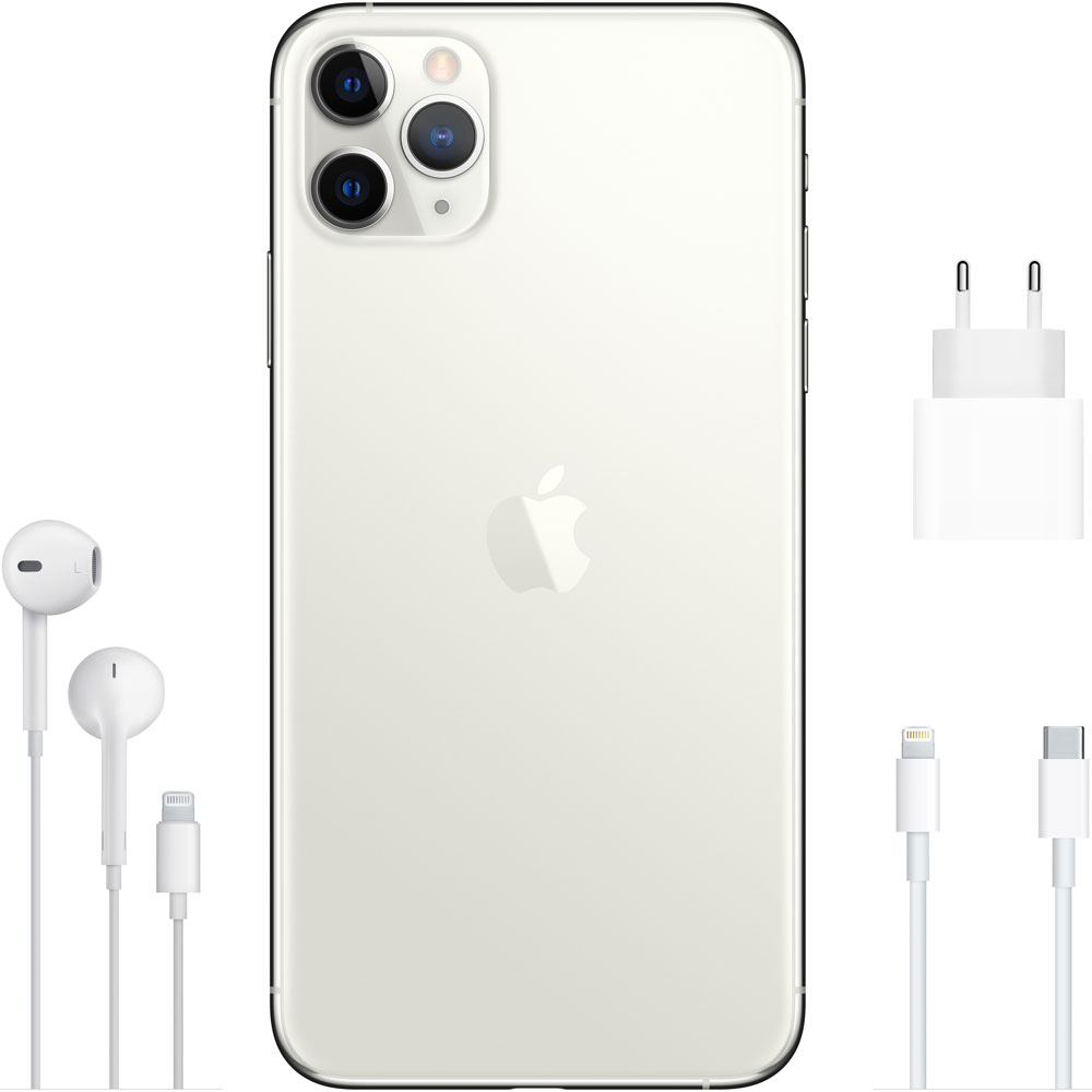 Смартфон Apple iPhone 11 Pro Max 64Gb Серебристый 0101-6909 - фото 6