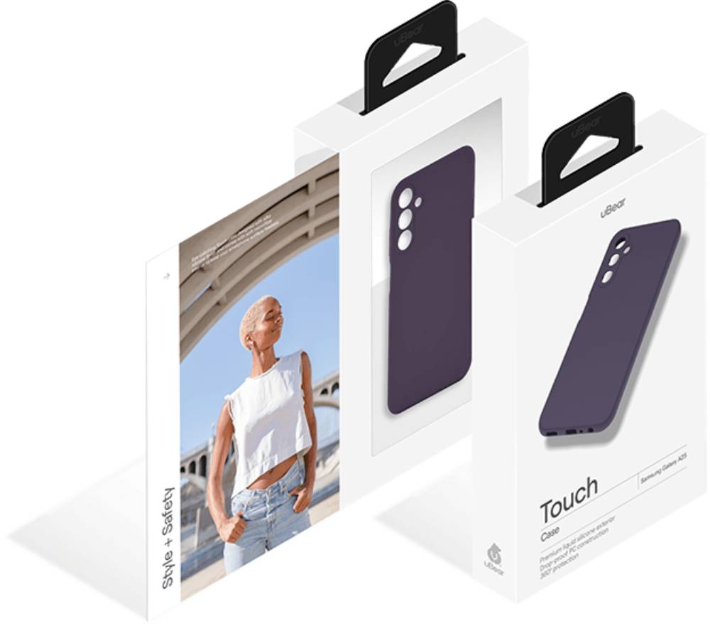 Чехол-накладка uBear Touch case для Samsung Galaxy A25 Фиолетовый 3100-1462 - фото 4