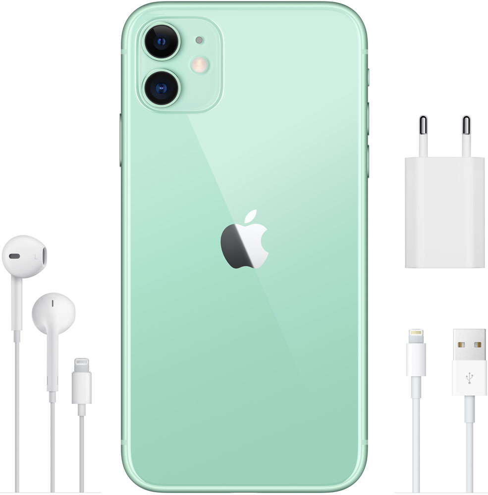 Смартфон Apple iPhone 11 256Gb Зеленый 0101-6892 - фото 6