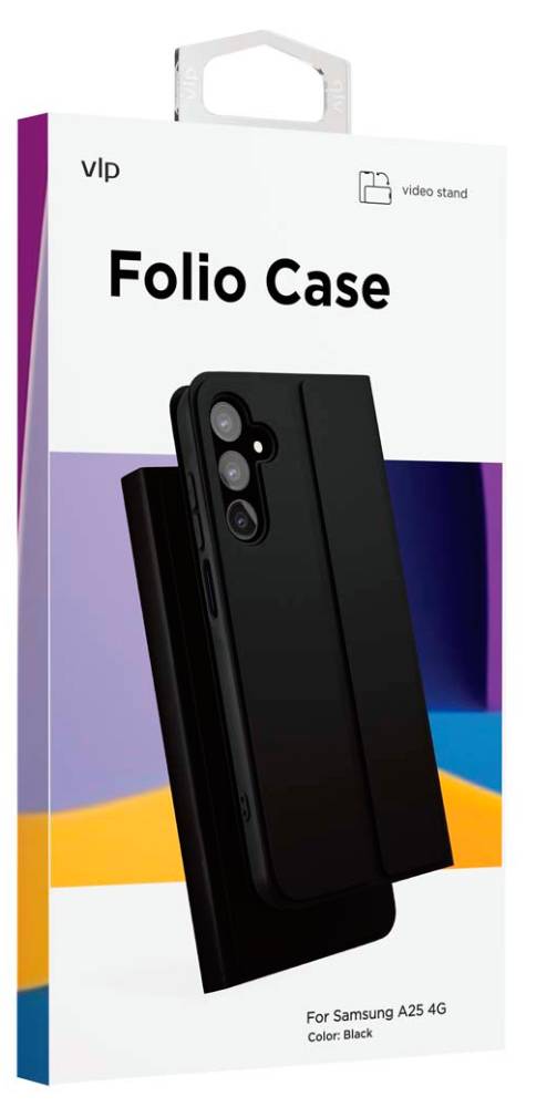 Чехол-книжка VLP для Samsung Galaxy A25 Черный 3100-2541 - фото 5