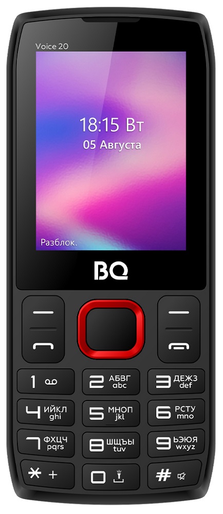 Мобильный телефон Bright&Quick 2400L Voice 20 Dual sim Black/Red 0101-7057 2400L Voice 20 Dual sim Black/Red - фото 2
