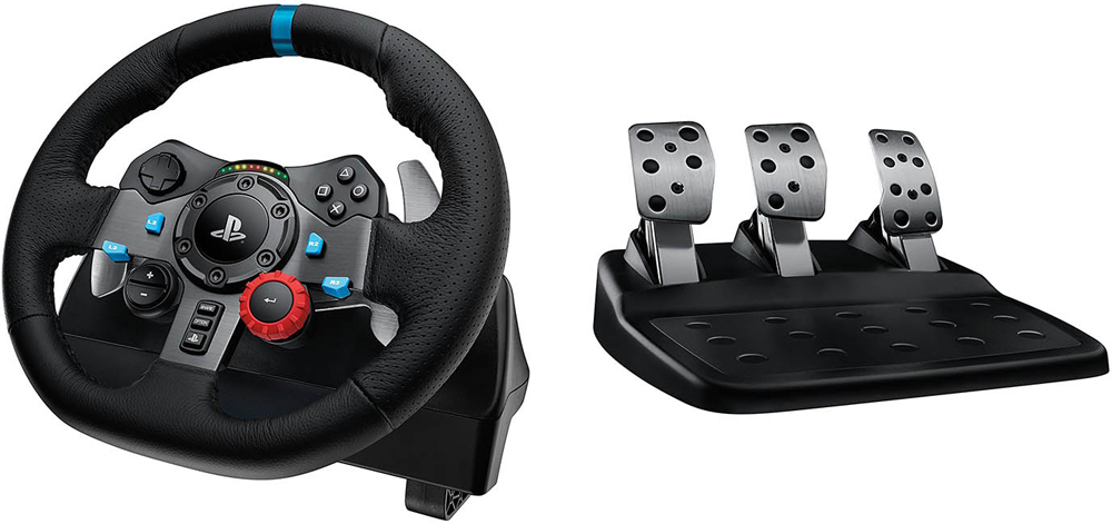 Игровой руль Logitech G29 Driving Force Racing Wheel for PS5 and PS4 Black 1800-1260 PC, PS4, PS5 - фото 1