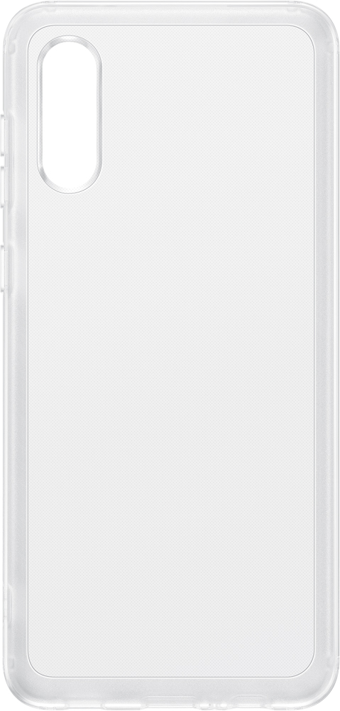 Клип-кейс Samsung Galaxy A02 Soft Clear Cover прозрачный (EF-QA022TTEGRU) клип кейс samsung galaxy a02 soft clear cover прозрачный ef qa022ttegru