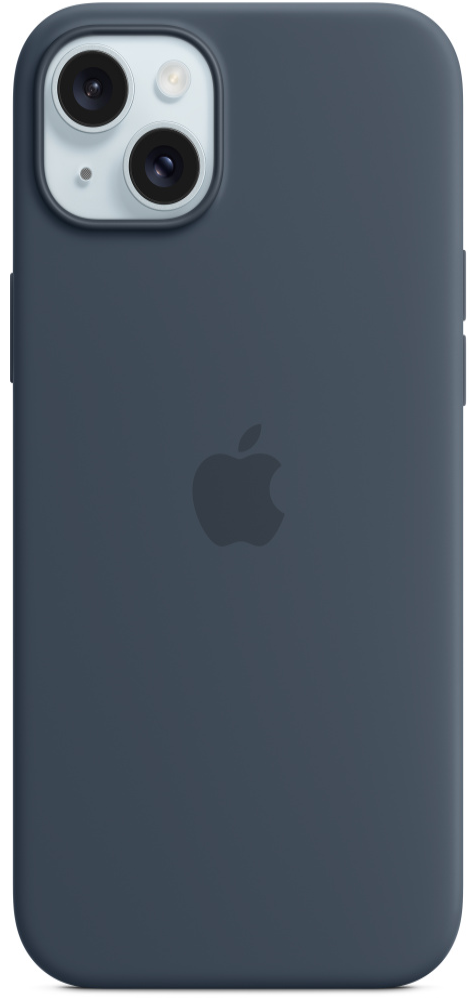 Чехол-накладка Apple iPhone 15 Plus Silicone Case with MagSafe Штормовой синий