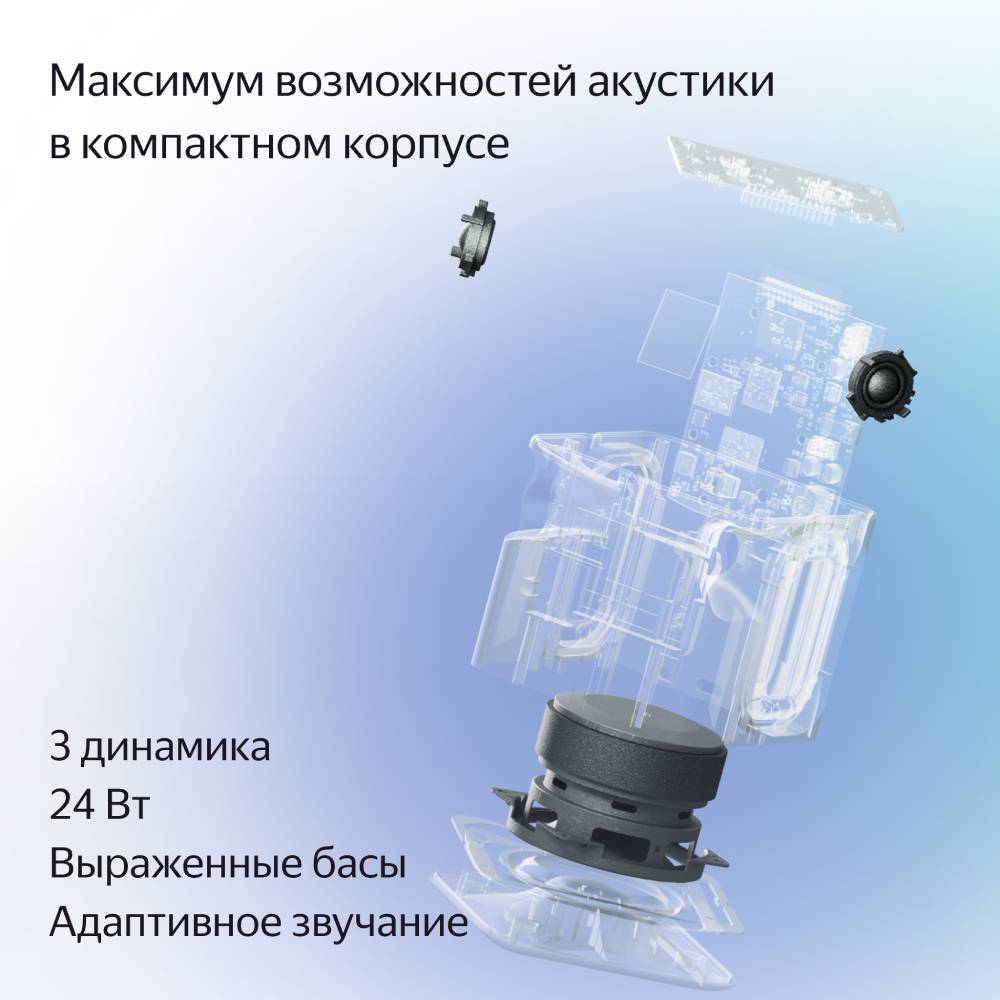 Умная колонка Яндекс Станция Миди с Zigbee Изумрудная 3100-1224 YNDX-00054EMD - фото 4