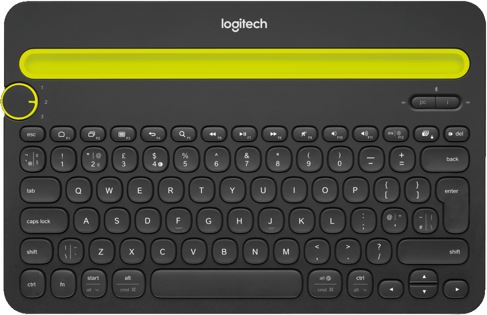 Клавиатура беспроводная Logitech Bluetooth Multi-Device Keyboard K480 беспроводная Graphite