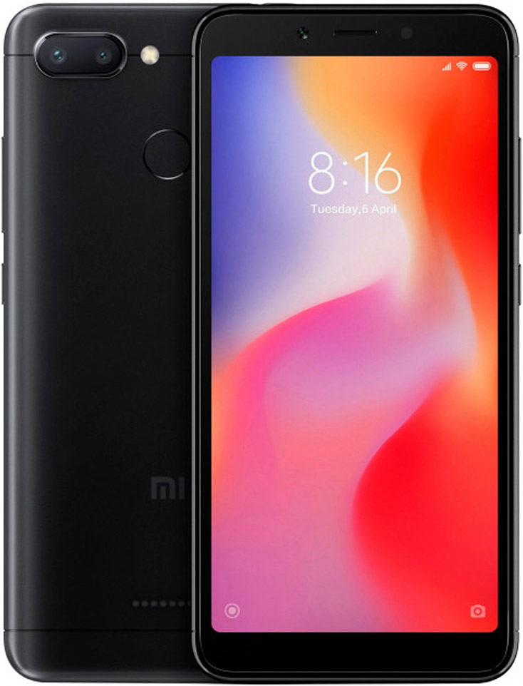 

Смартфон Xiaomi, Redmi 6 32Gb Black