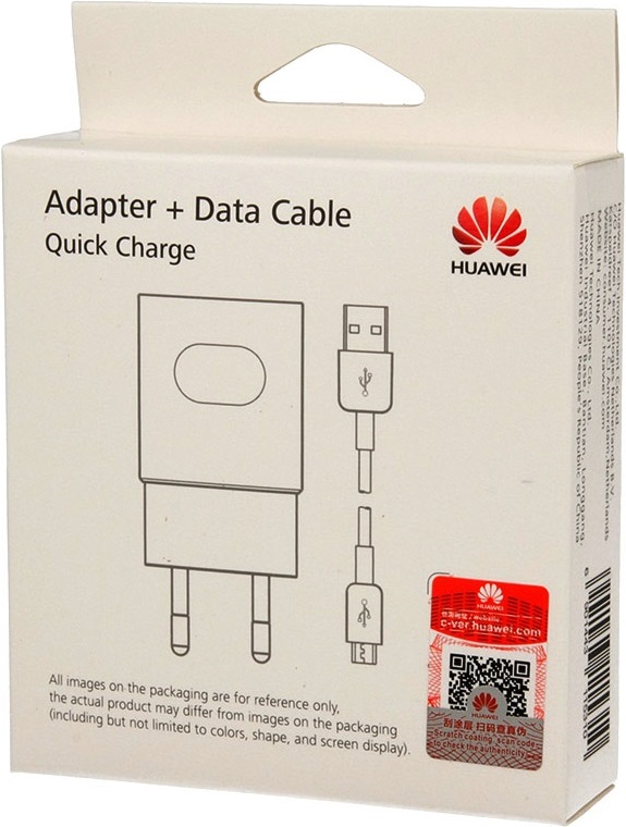 СЗУ Huawei 2А + дата-кабель microUSB c функцией быстрой зарядки White 0303-0456 2А + дата-кабель microUSB c функцией быстрой зарядки White Универсальный - фото 3