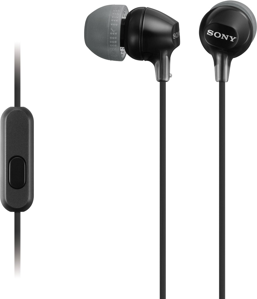 Наушники с микрофоном Sony MDR-EX15AP Black