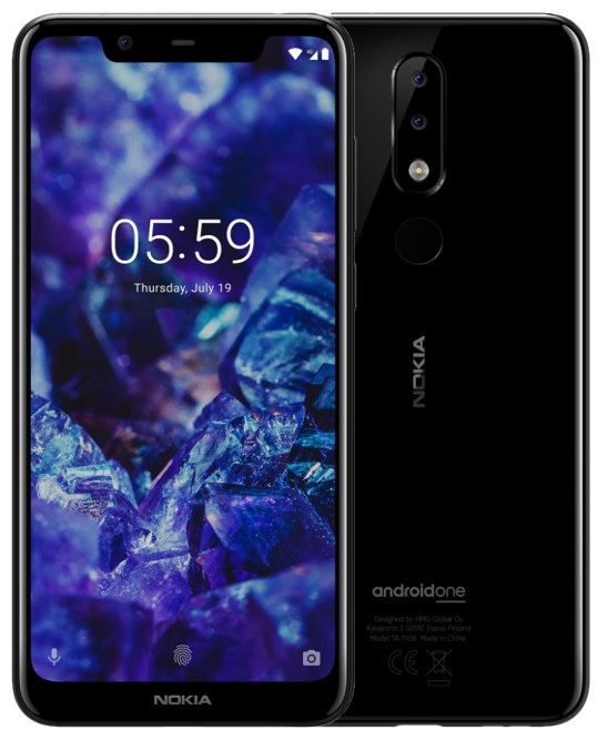 

Смартфон Nokia, 5.1 Plus 32Gb black