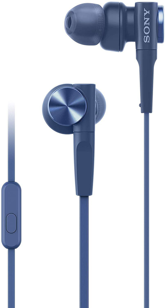 Наушники с микрофоном Sony MDR-XB55AP EXTRA BASS Blue