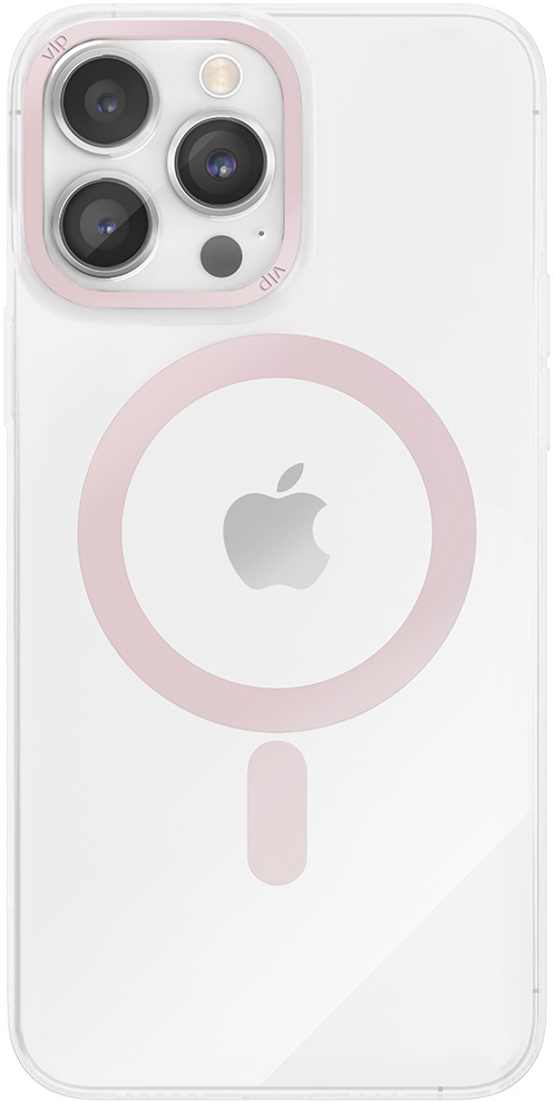 Чехол-накладка VLP Line Case with MagSafe iPhone 14 Pro Розовый