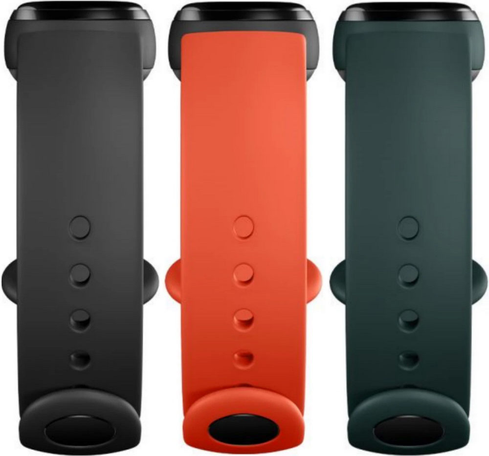 Набор ремешков для фитнес-браслетов Xiaomi Mi Band 5/6 Black/Orange/Turquoise (BHR4639GL) 0400-2057 Mi Band 5/6 Black/Orange/Turquoise (BHR4639GL) - фото 2