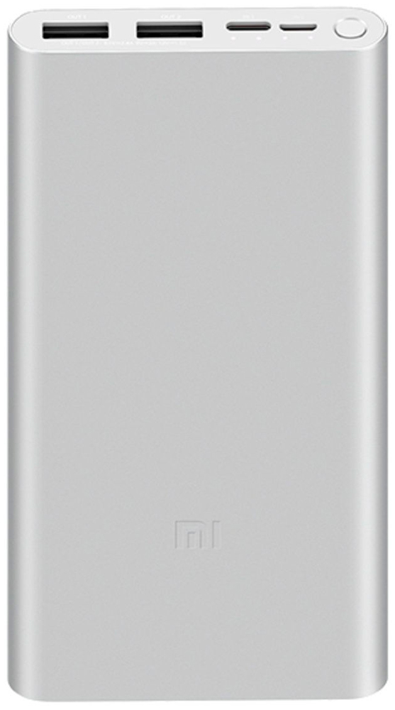 Внешний аккумулятор Xiaomi Mi Power 3 10000mAh 18W Fast Charge Silver (VXN4273GL) 0301-0642 Mi Power 3 10000mAh 18W Fast Charge Silver (VXN4273GL) - фото 1