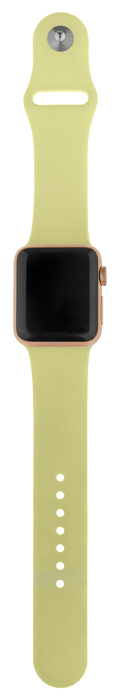 Ремешок для умных часов InterStep Sport Apple Watch 38/40мм силиконовый Yellow 0400-1736 Sport Apple Watch 38/40мм силиконовый Yellow - фото 3