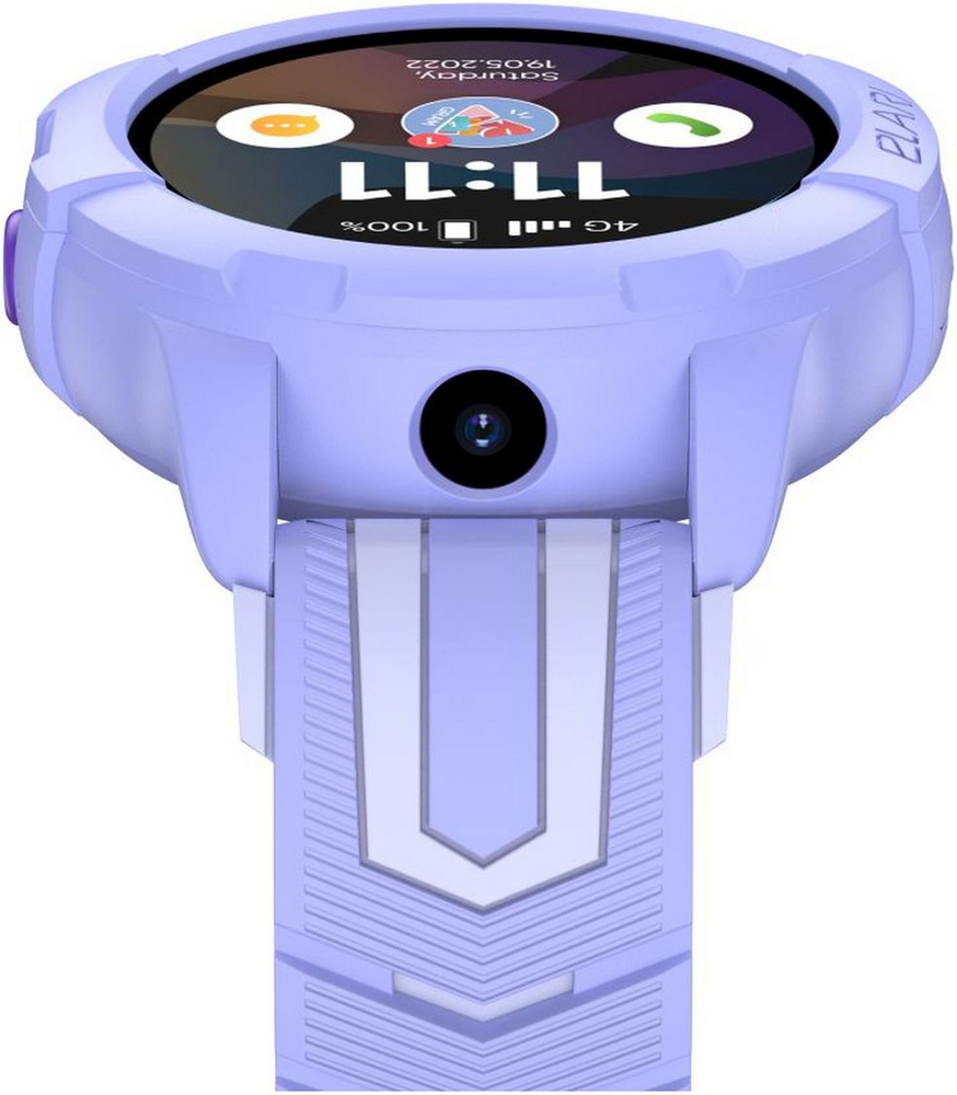Детские часы Elari Kidphone 4G Wink Фиолетовые 0200-3482 - фото 4