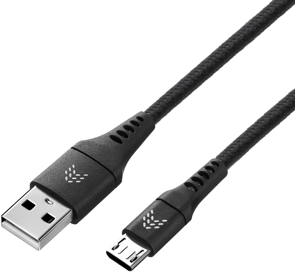 Дата-кабель Rocket Contact USB-A - Micro-USB 1м оплётка нейлон Черный дата кабель rocket contact tpe usb c usb c pd 60w 1 м черно белый