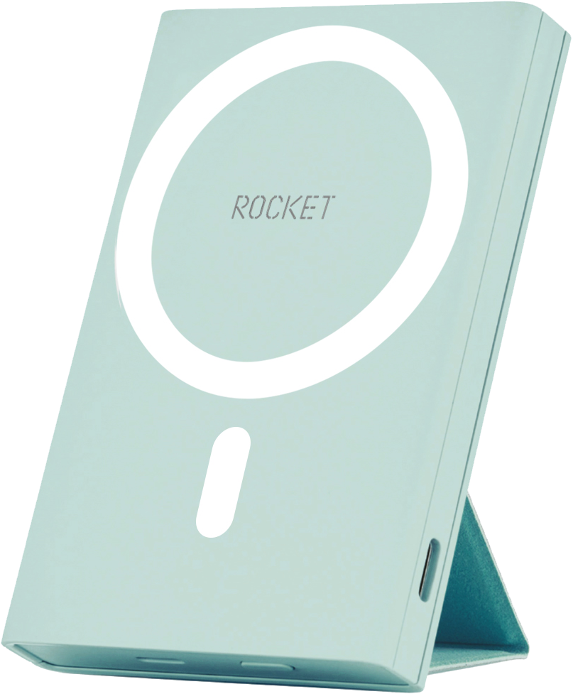 

Внешний аккумулятор Rocket, HOLD с поддержкой MagSafe 5000 mAh Зеленый